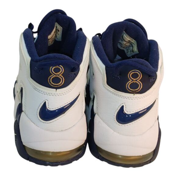 Nike Air More Uptempo Olympic GS Boys Blue & White Sneakers - Size 7Y - Picture 3 of 5
